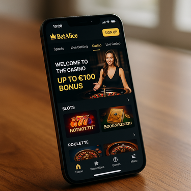 BetAlice Mobile Platform - Responsive Design